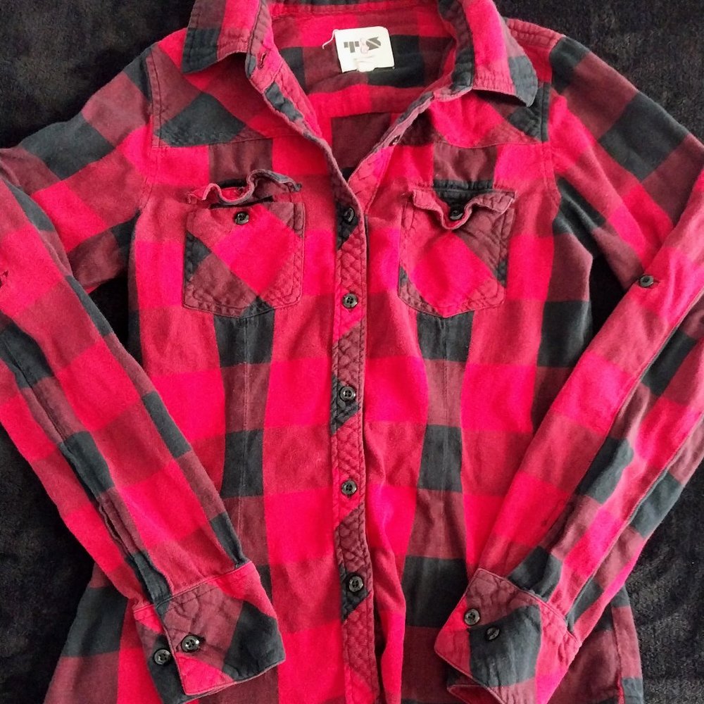 Thread & Supply Women's Red Flannel Top
